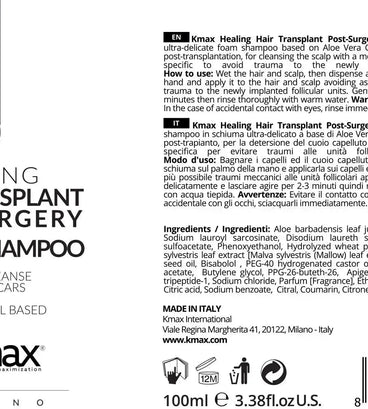 Kmax hair transplant foamer shampoo