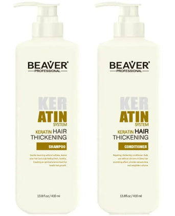 Beaver keratine shampoo + conditioner (410 ml)
