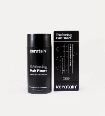 Keratain pommade + Keratain haarvezels - Zwart (25 gr)