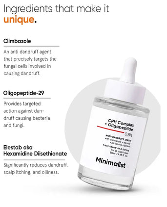 Minimalist CPH Complex + Oligopeptide 0.8% anti-roos hoofdhuid serum