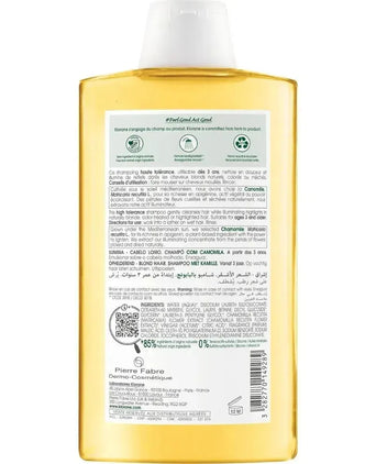 Klorane shampoo voor blonde highlights Kamille (400 ml)