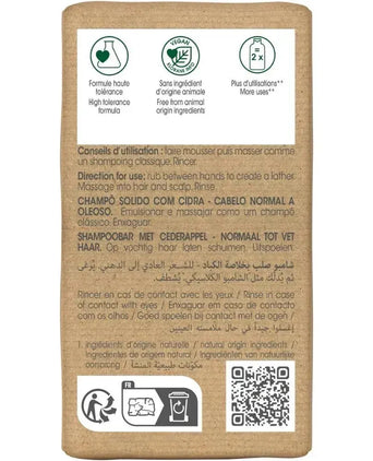 Klorane shampoobar Cederappel - vet haar (80 gr)