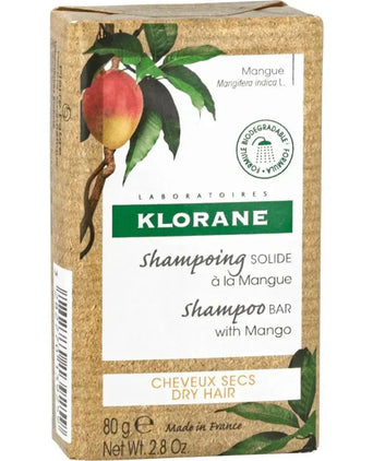Klorane shampoobar Mango - droog haar (80 gr)