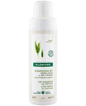 Klorane droogshampoo alle haartypes Havermelk - gasvrij (50 gr)