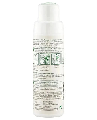 Klorane droogshampoo alle haartypes Havermelk - gasvrij (50 gr)