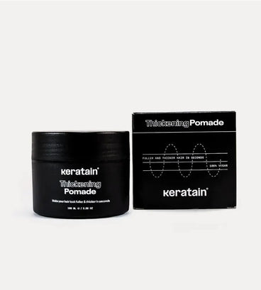 Keratain pommade + Keratain haarvezels - Zwart (25 gr)