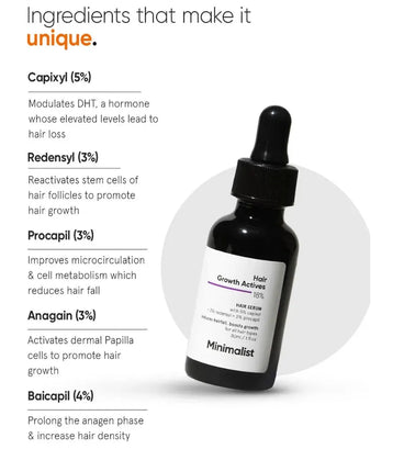 Minimalist Hair Density Serum 18% haargroei serum (3-pack)