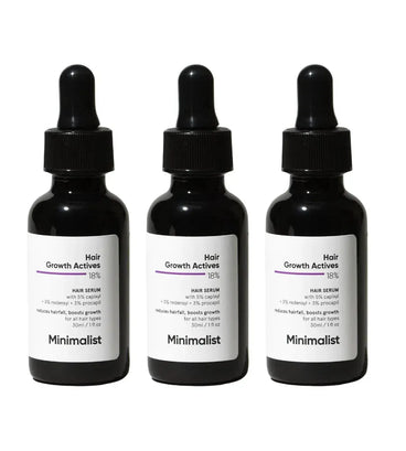 Minimalist Hair Density Serum 18% haargroei serum (3-pack)