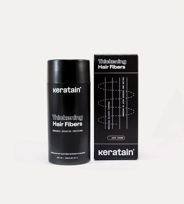 3x Keratain haarvezels + gratis Keratain pommade - Donkerbruin (25 gr)