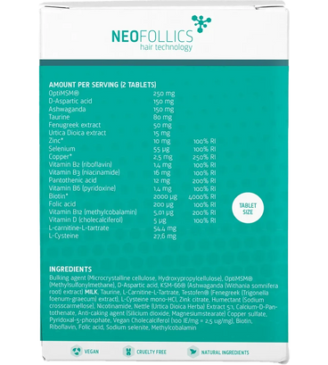 Neofollics baardgroei tablets