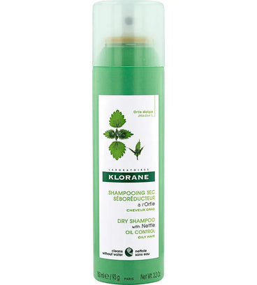 Klorane droogshampoo vet haar Brandnetel (150 ml)